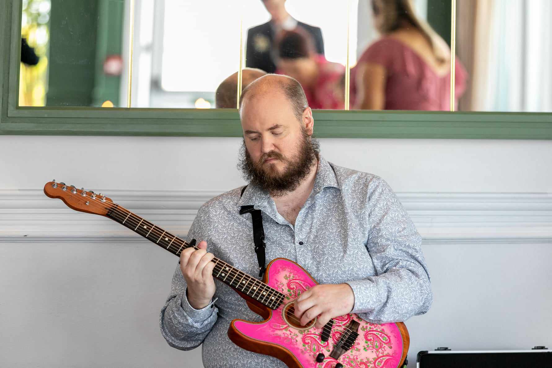 Shaun playing guitar